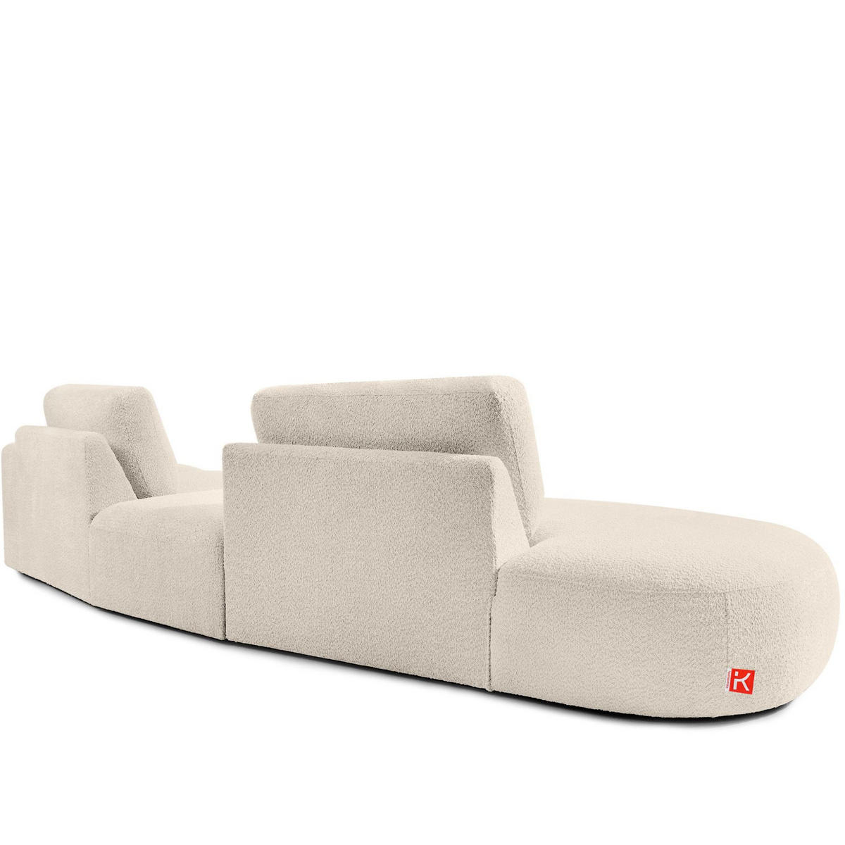 4-SITZER ECKSOFA ZUCCO Boucle links, Beige - Beige, Textil (350/84/105cm) - KONSIMO®