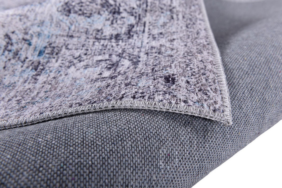 VINTAGE-TEPPICH Cecilia 70x140 cm - Grau, Textil (70/140cm) - Gino Falcone