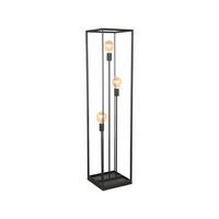STEHLEUCHTE Tetto Schwarz 30/30/135 cm - Schwarz, Metall (30/30/135cm) - LABEL51