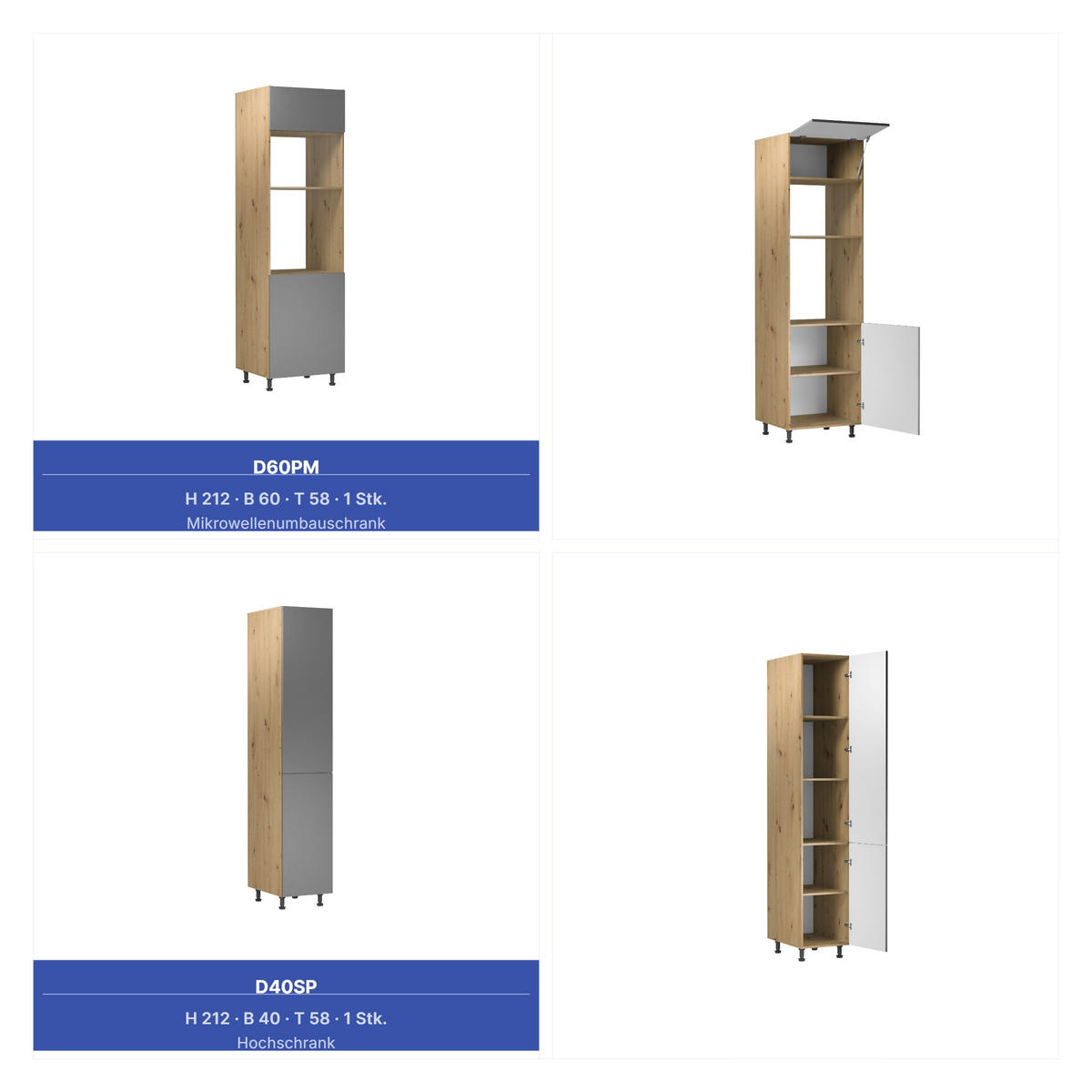 KÜCHENZEILE 400 cm - Langen KL4-M400 in Beige/Matt - Beige, Holz (400/248/58cm)