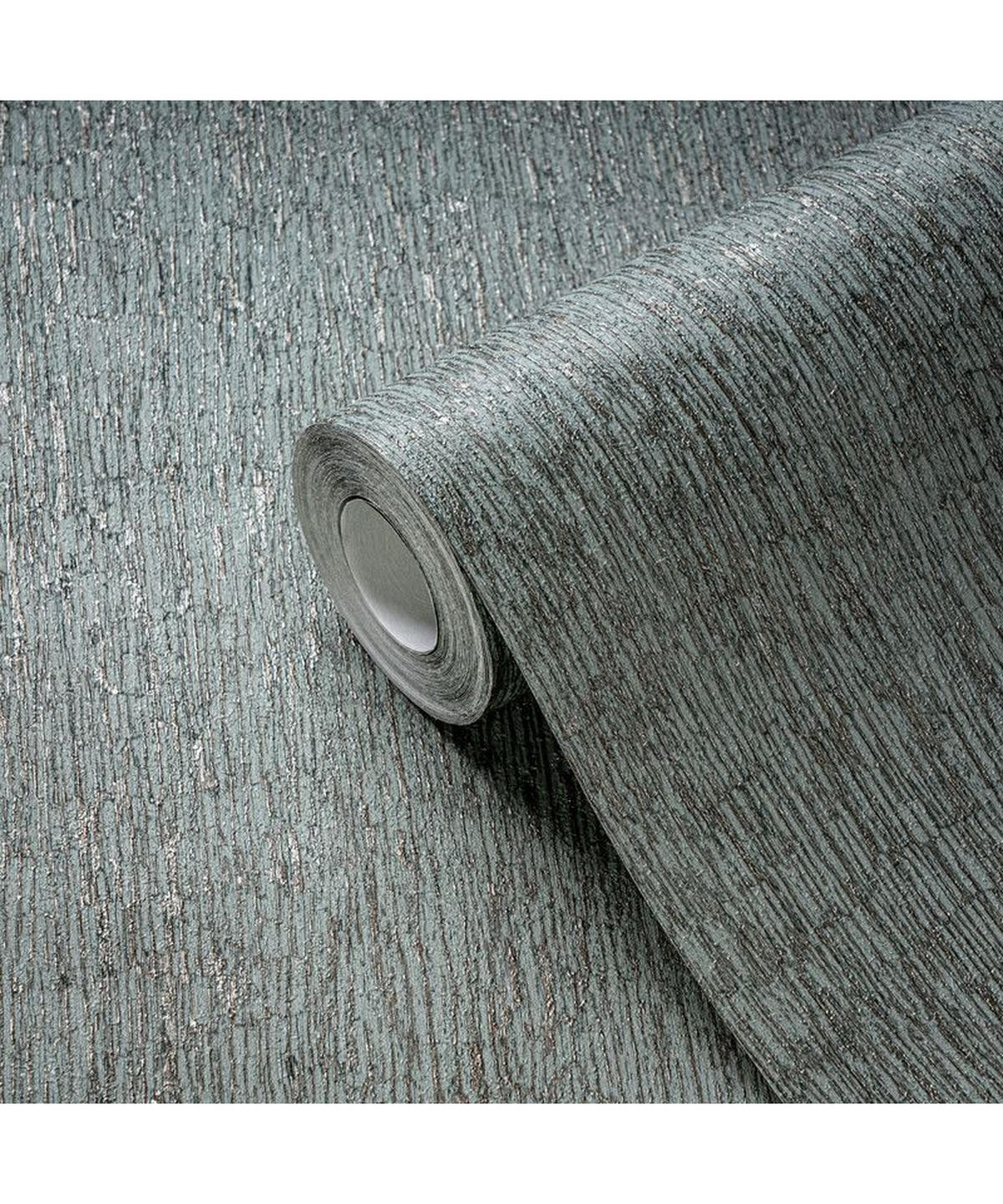 VLIESTAPETE Grün 53/1005 cm - Silberfarben, Textil (53/1cm) - KUNSTLOFT