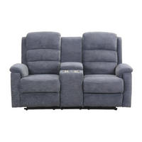 RELAXSOFA - 2 Personen - stoff - grau Nevers - Grau, Textil (171/103/95cm) - Vente-Unique