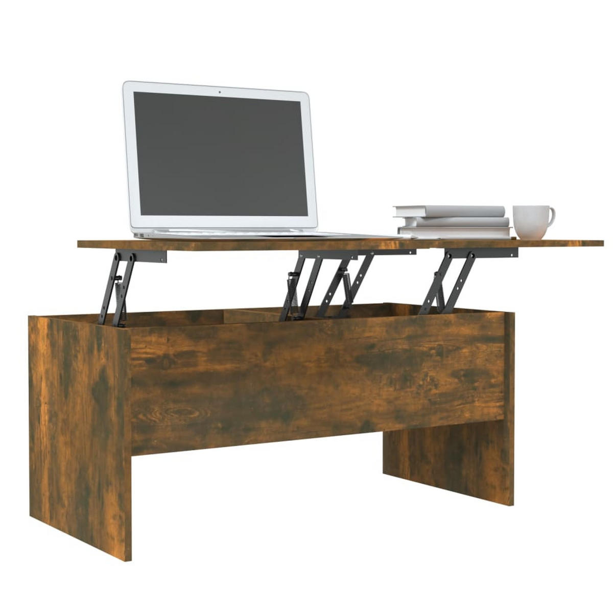 COUCHTISCH Räuchereiche 102x50,5x46,5 cm Holzwerkstoff - Braun, Holzwerkstoff (102/50.5/46.5cm) - furnicato