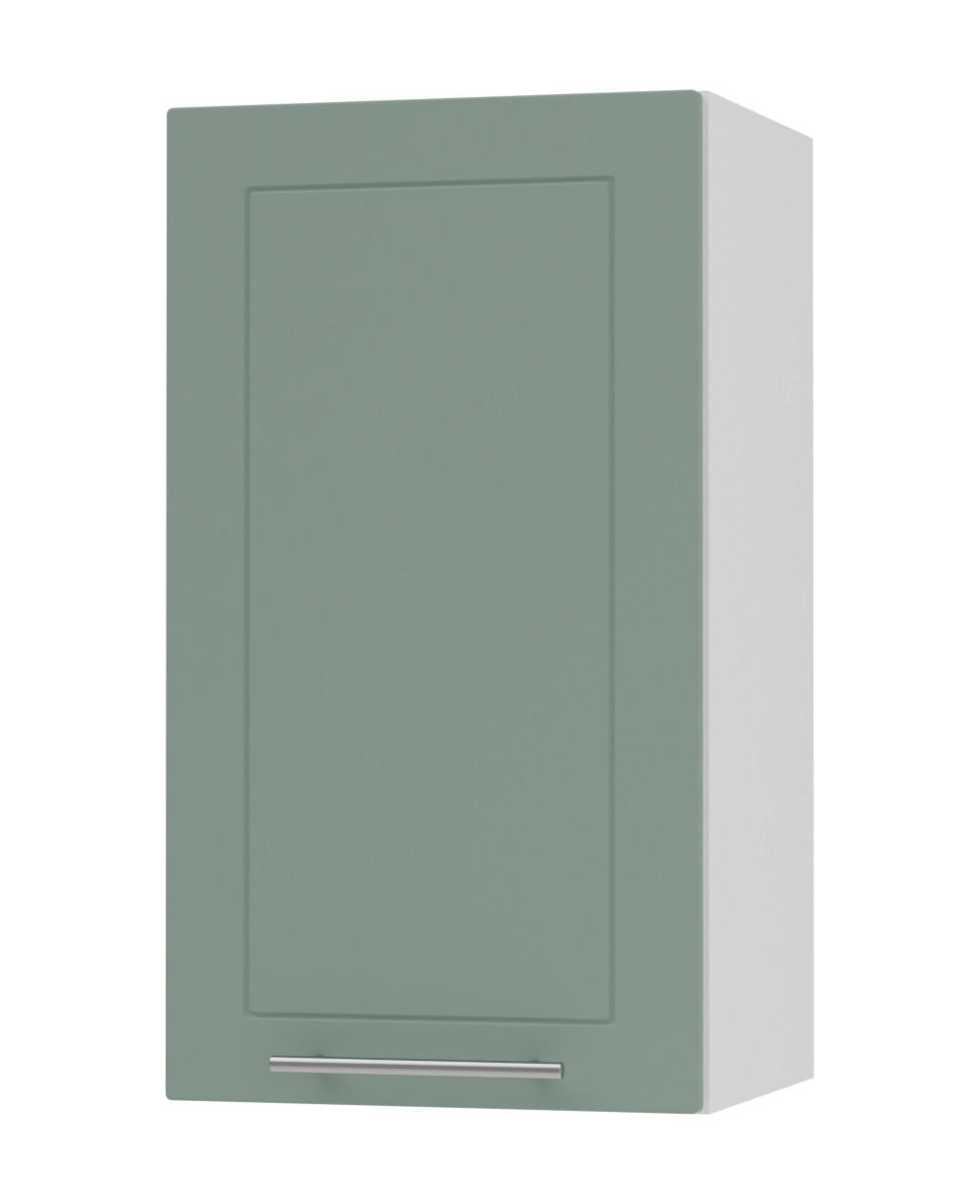 Feldmann-Wohnen Küchenhängeschrank Mintgrün, Weiß 40x72x32.5 cm