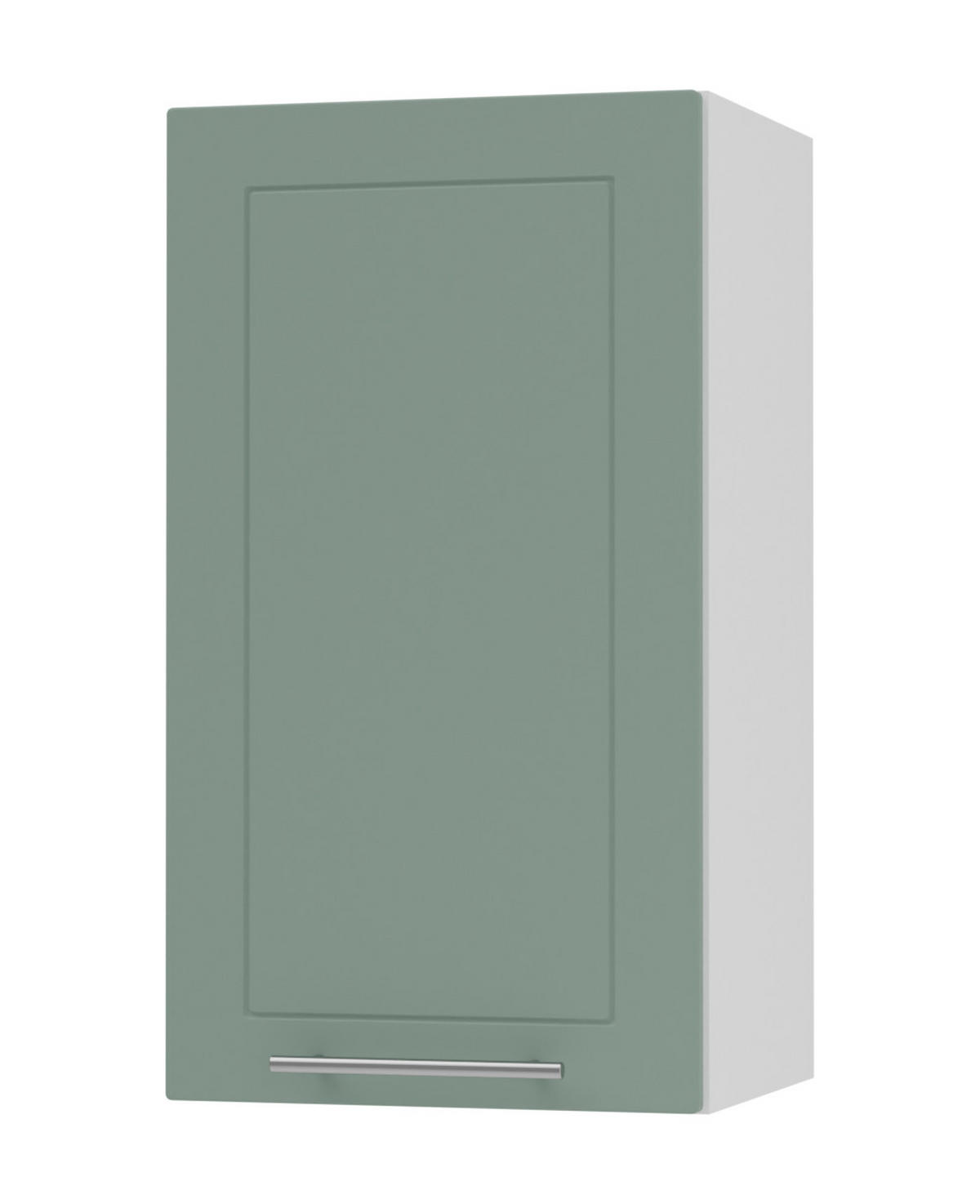 KÜCHENHÄNGESCHRANK Kvantum W2/40 Mint Matt / Weiß Matt 40 / 32,5 / 72cm - Weiß/Mintgrün, Holz/Holzwerkstoff (40/72/32.5cm) - Feldmann-Wohnen
