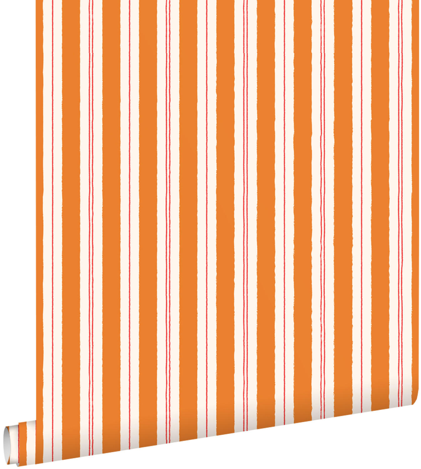 TAPETE Streifen 50 x 900 cm - Orange, Papier (50/0.1cm) - ESTAhome