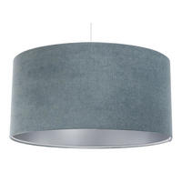 HÄNGELEUCHTE Blau 60/30 cm - Blau/Silberfarben, Kunststoff (60/0.8/30cm) - ONZENO