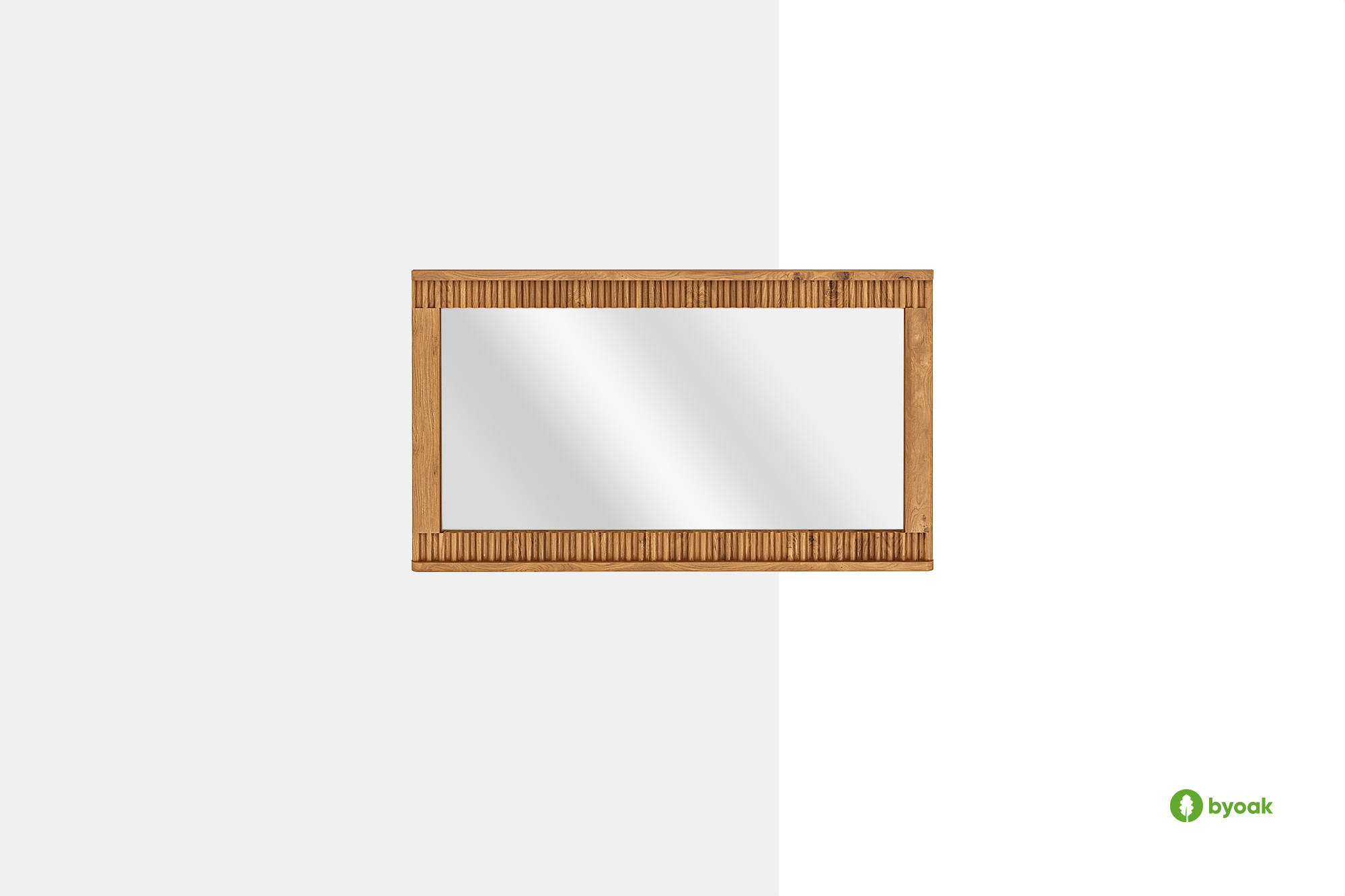 SPIEGEL LINA Wildeiche - Wildeiche, Holz (110/60/3cm) - byoak