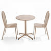 GARTENSET 3-tlg., Taupe - Taupe, Metall - Oviala