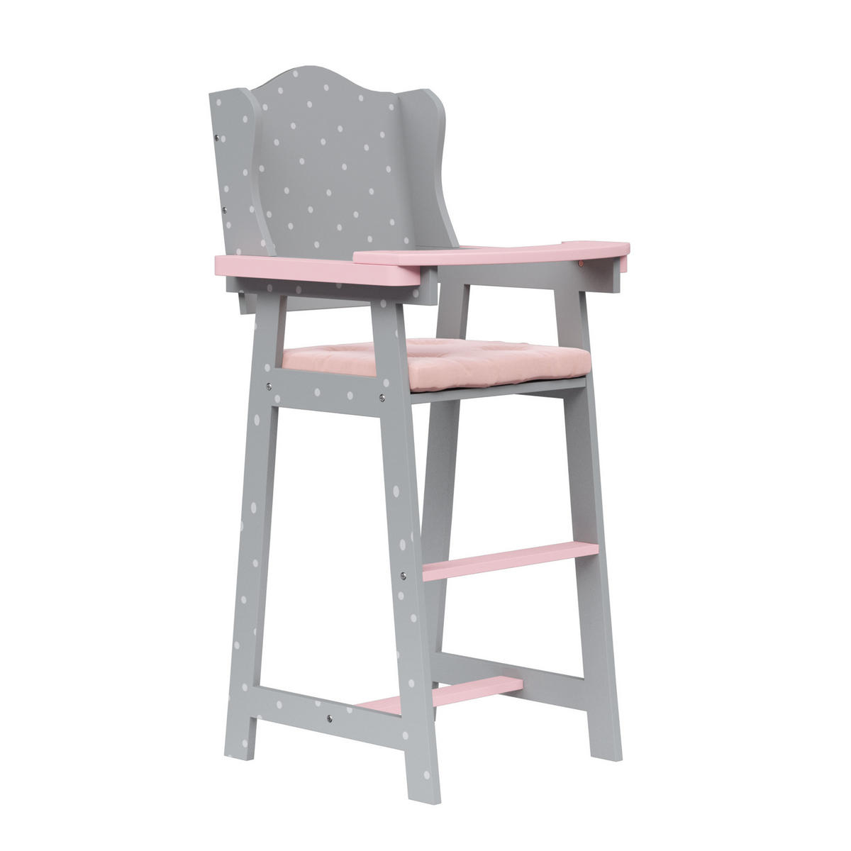 PUPPENHOCHSTUHL Holz, Grau, 58cm - Grau, Holzwerkstoff (25/58/30cm) - Teamson Kids