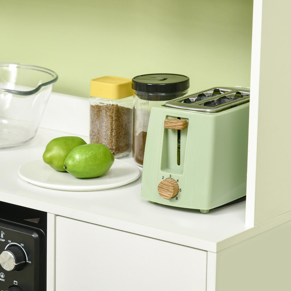 BUFFET DE-11328 3 Schränke mit Glasfront & Kabeldurchlass Weiß - Weiß, Holzwerkstoff (40/180/90cm) - ComfortXL