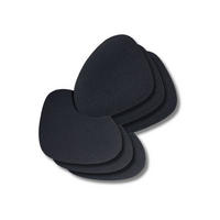 UNTERSETZER - Veganes Leder - Schwarz - Organic - 13 x 11 cm - 6 Stück - Schwarz, Kunststoff (11/13cm) - Cookinglife