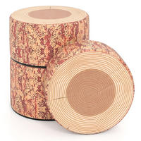 KINDERSITZGRUPPE aus Holz mit Muster braun(3-tlg) - Braun, Leder (38/25/38cm) - COSTWAY