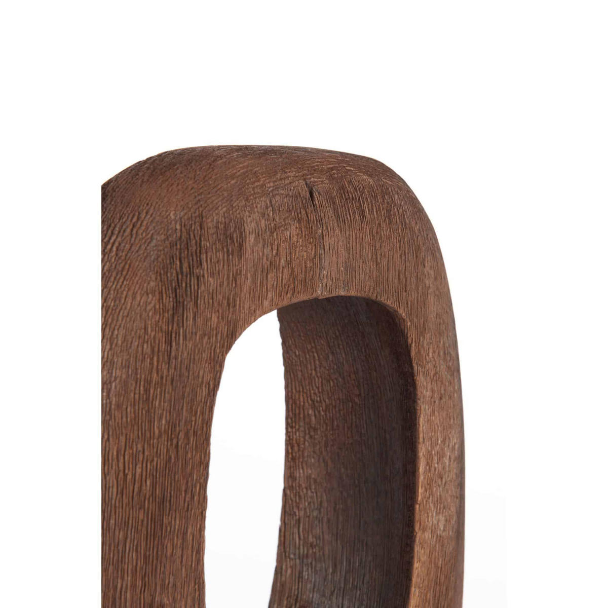 TISCHLAMPE Kelafo Braun 24/8/30 cm - Dunkelbraun, Holz (24/8/30cm) - Light & Living