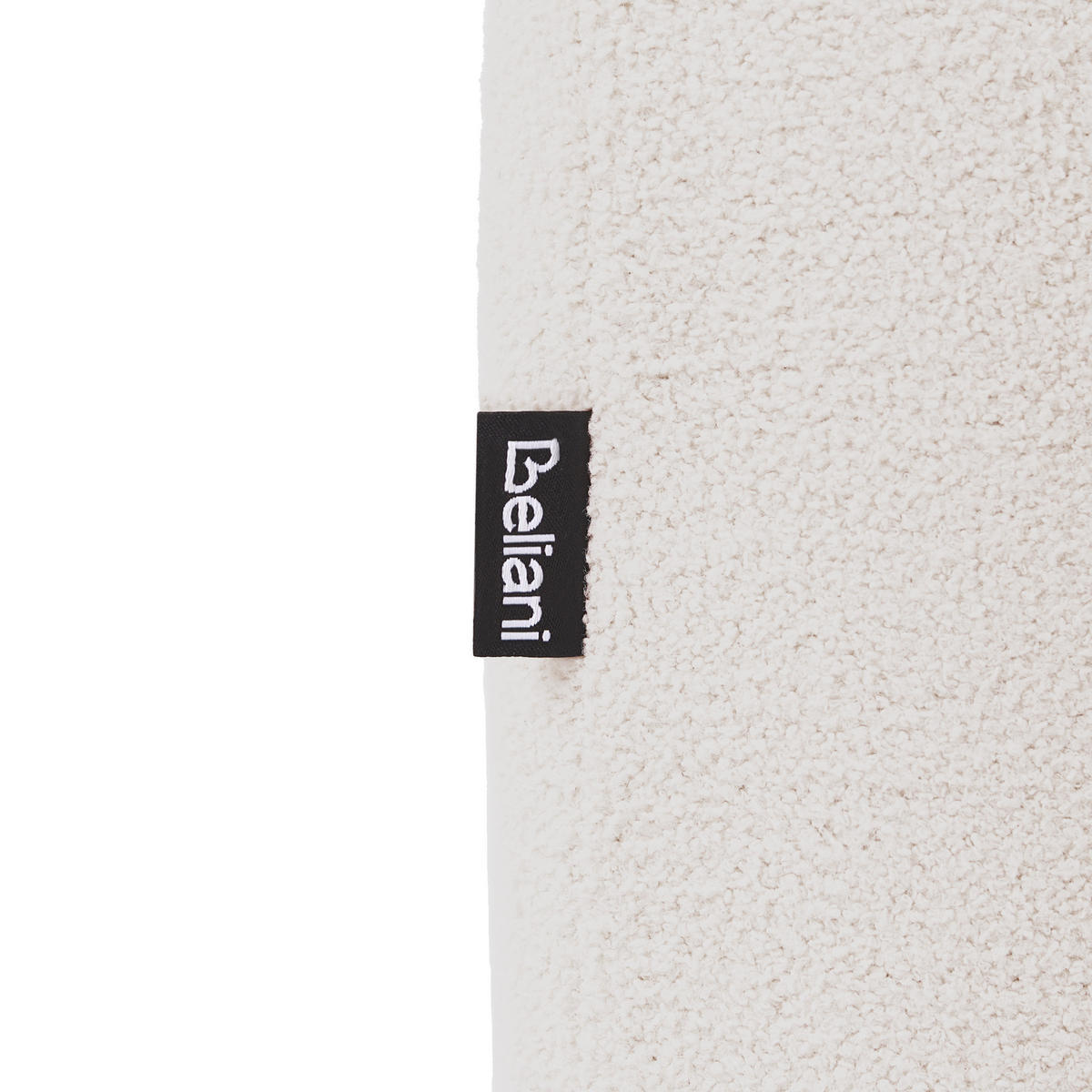 POLSTERBANK Bouclé Cremeweiß Idyllwild - Creme, Textil (111/45/39cm) - Beliani