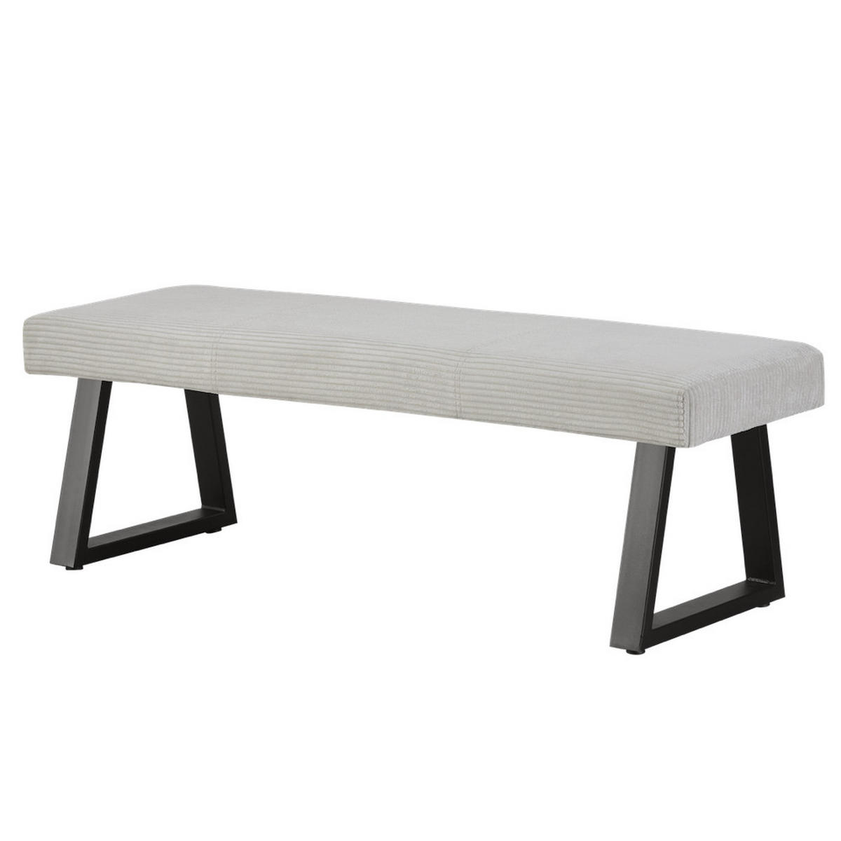 SITZBANK DOLCE - Hellgrau, Textil/Metall (140/48/48cm) - B&D Home