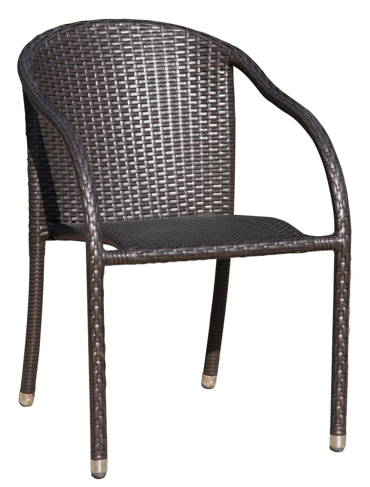 GARTENSTUHL Luis Stapelstuhl - Braun, Kunststoff (64/80/55cm) - DELUKE