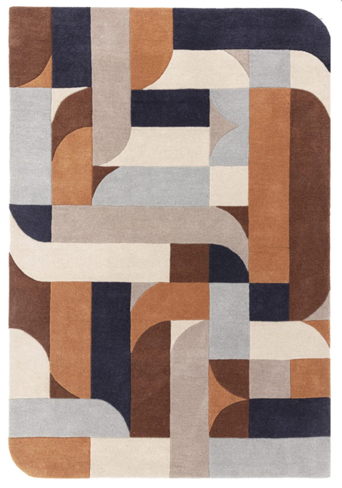 TEPPICH modern handgetuftet JINGA Orange 160 x 230 cm - Orange, Naturmaterialien (160/230cm) - Novatrend