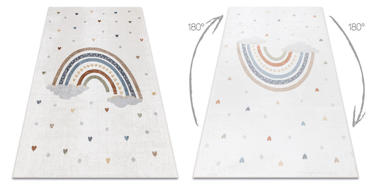 TEPPICH Bono 120/170 cm - Creme, Textil (120/170cm) - rugsX