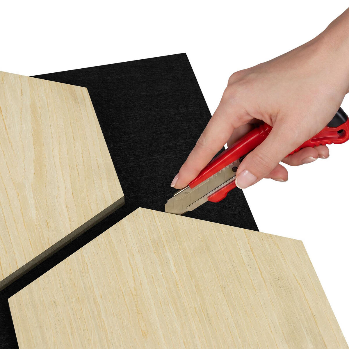AKUSTIKPANEELE Sonic Shield, je 76 x 62 x 1,8 cm, Größe flexibel anpassbar, Eiche hell - Eichefarben, Holz (62/1.8/76cm) - tectake