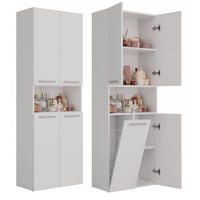 SKRIŇA do kúpeľne - biela, kompozitné drevo (60/174/30cm) - RAUMHIRSCH FURNITURE