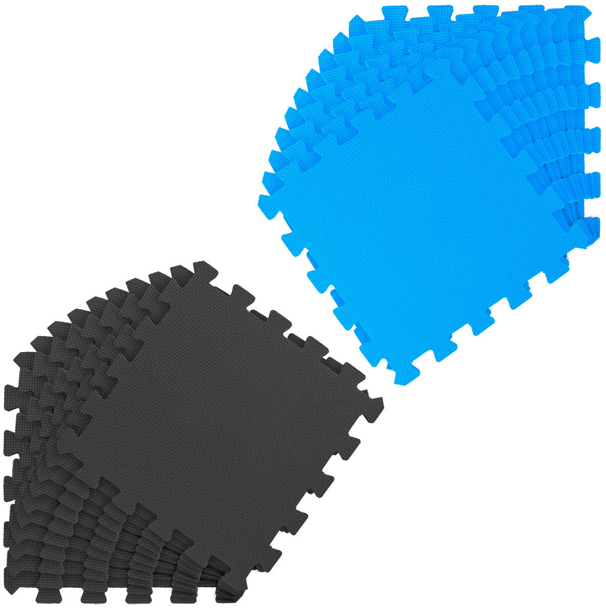 SPIELMATTE ab Null - 180/90 cm Puzzlematte Schwarz - Multicolor, Kunststoff (30/30cm) - Littletom