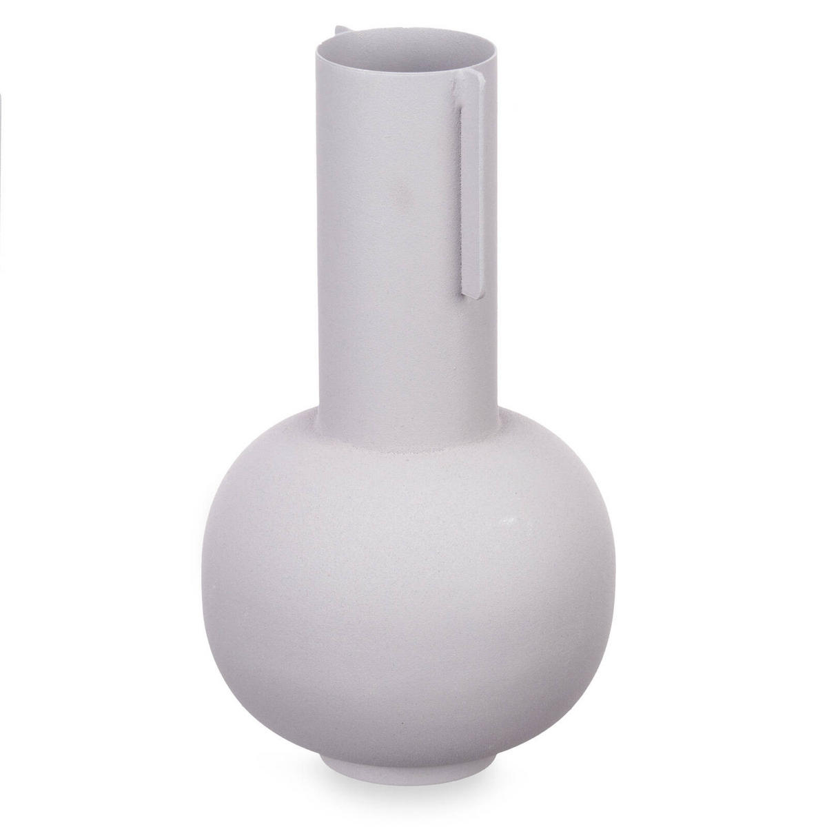 VASE Metall Pastell 14/28 cm - Grau, Metall (28cm) - Giftdecor