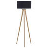 STEHLAMPE Nitra 45/45/142 cm - Schwarz, Holz (45/45/142cm) - Beliani