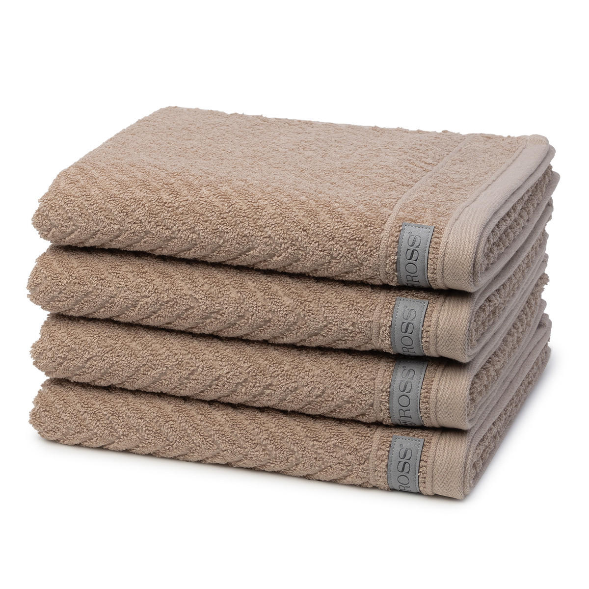 HANDTUCH Smart 4er-Set - Braun, Textil (50/100cm) - Ross