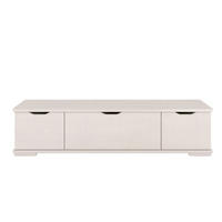 MASSIVHOLZ-TV-SCHRANK Arhus, Buche - lackiert, Weiß - Weiß, Holz/Buchenholz (157.2/38.5/45cm) - Visby