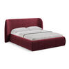 POLSTERBETT mit Bettkasten und Lattenrost 210x215 Rot - Rot/Weinrot, Kunststoff/Textil (160/200cm) - Makamii