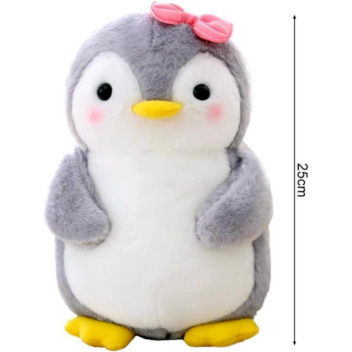 PLÜSCHTIER Pinguin 25 cm Grau - Grau, Textil (15/25cm)
