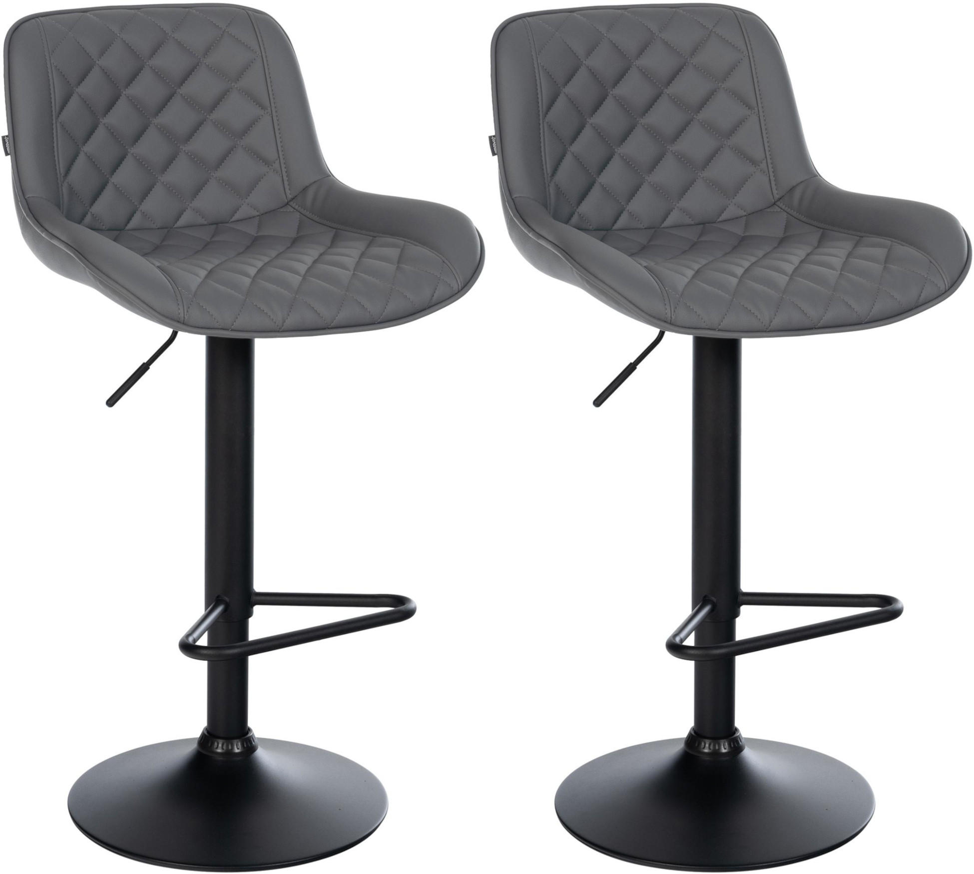 TPFLiving Barhocker Grau 50x105x52 cm