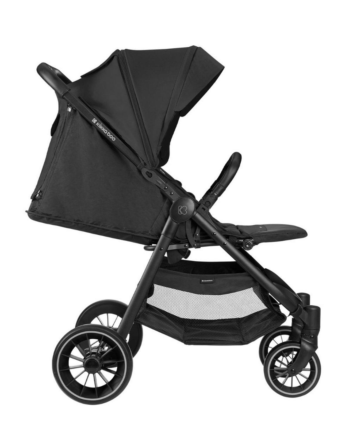 BUGGY Sarah schwarz faltbar verstellbar Getränkehalter bis 22 kg - Schwarz, Metall (82/56/101cm) - Kikka boo