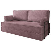 BETTSOFA SILAR aus Schaumstoff Cordstoff Lila Schlaffunktion - Lila, Textil (170/86/80cm) - MASSENO