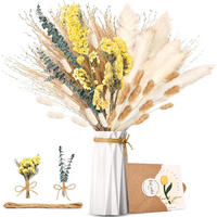 TROCKENBLUME 35 Stück, Für Home Hochzeit Esszimmertisch Deko - Multicolor, Naturmaterialien (5cm) - Kaket