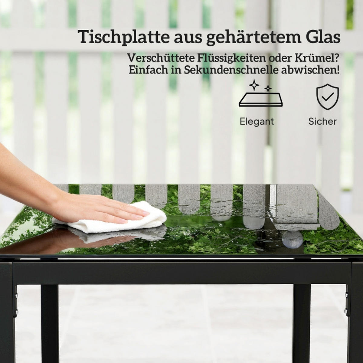 GARTENMÖBEL,2 Stühle+Couchtisch,dunkelgrau - Grau, Metall - Vallsero
