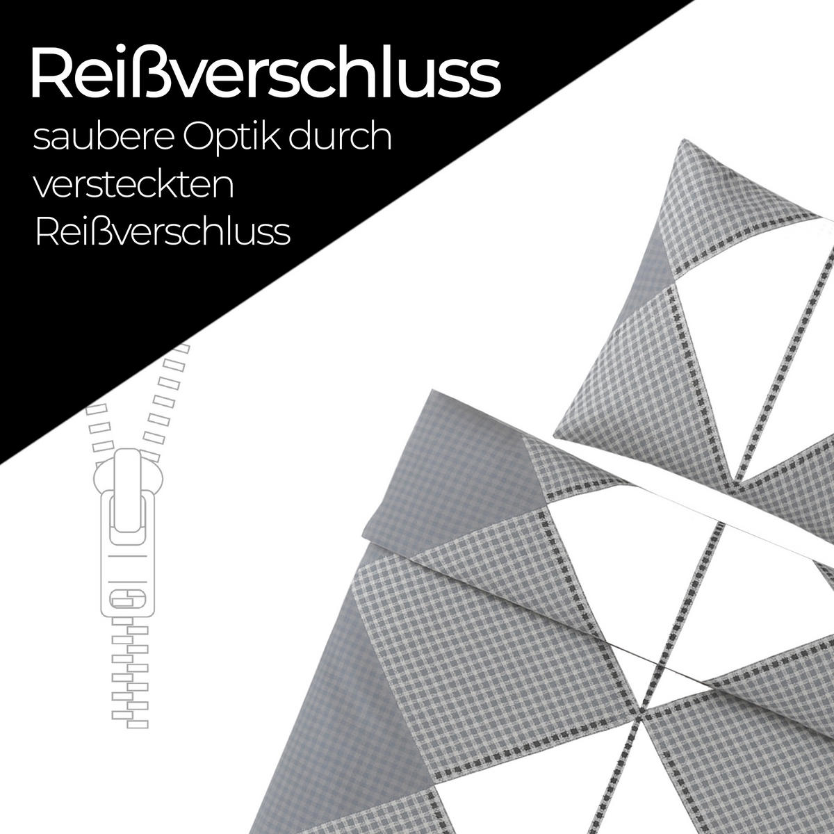 BETTWÄSCHE-SET (135x200cm) - Sardinien - Hellgrau, Textil (135/200cm) - Bestlivings