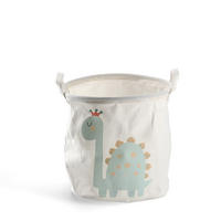 AUFBEWAHRUNGSKORB Dino - Canvas, Weiß - Ø 30cm - Creme, Textil (30/30cm) - Zeller Present