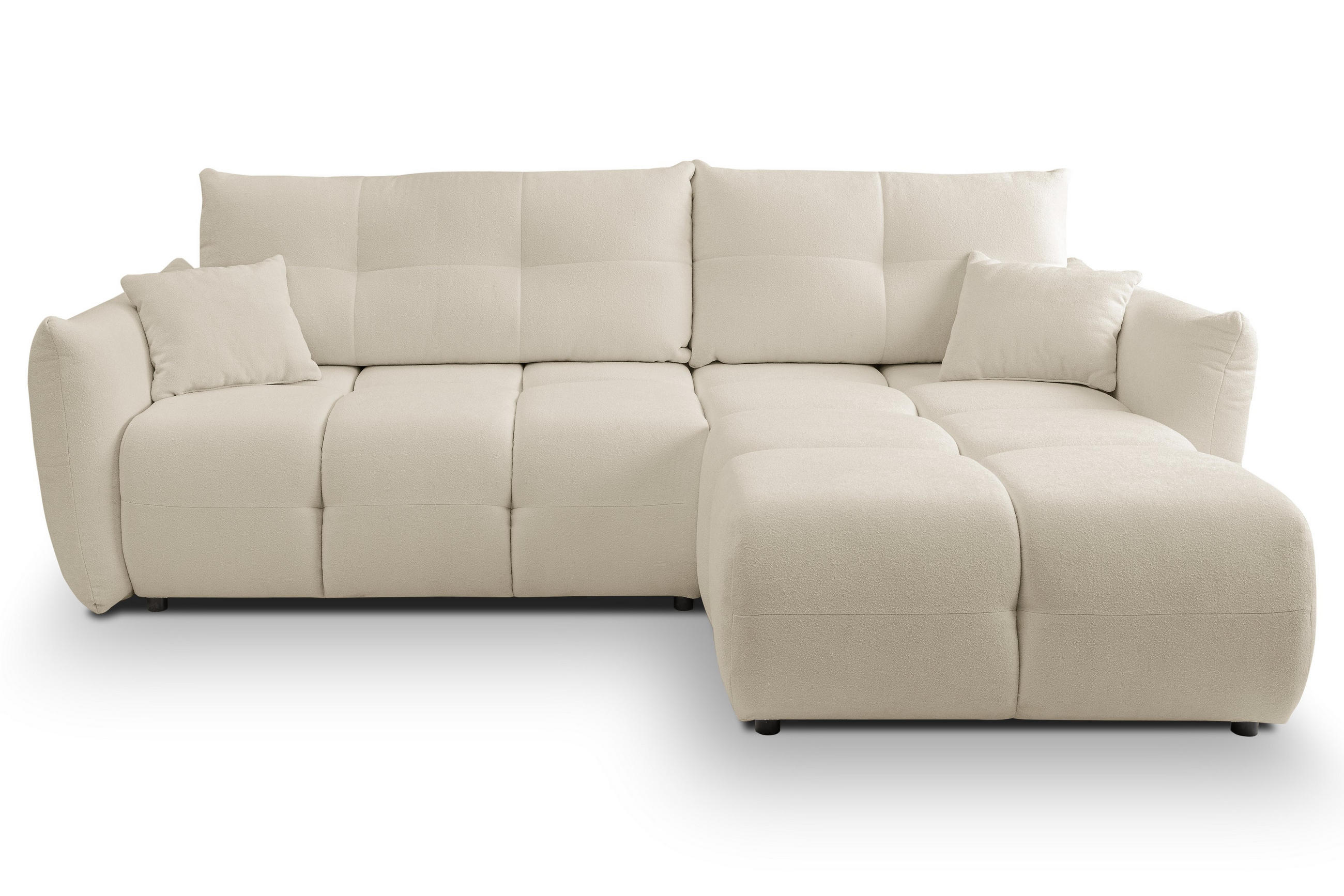 Masseno Ecksofa Creme 257x177 cm