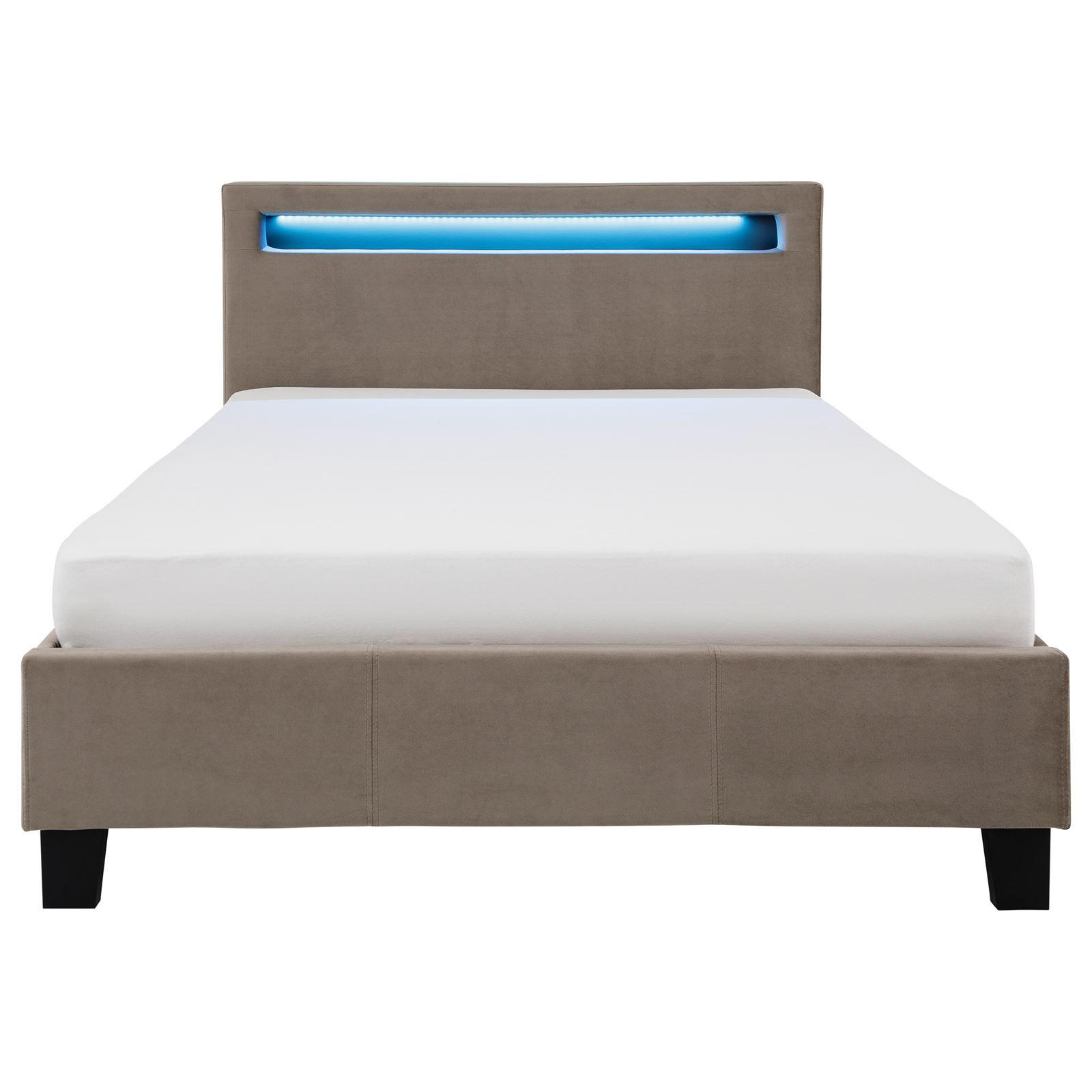 POLSTERBETT LASHIO 120x200 cm - Greige, Textil (120/200cm) - IDIMEX