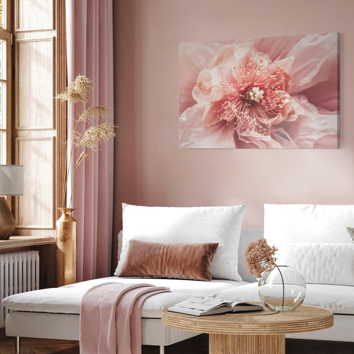 LEINWANDBILD Magnolie 120x80 cm - Multicolor, Holz (120/80cm) - LUMASOUL