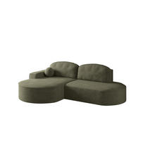 ECKSOFA Girona Mit Schlaffunktion - Grün, Holzwerkstoff/Textil (278/179cm) - Fun Möbel