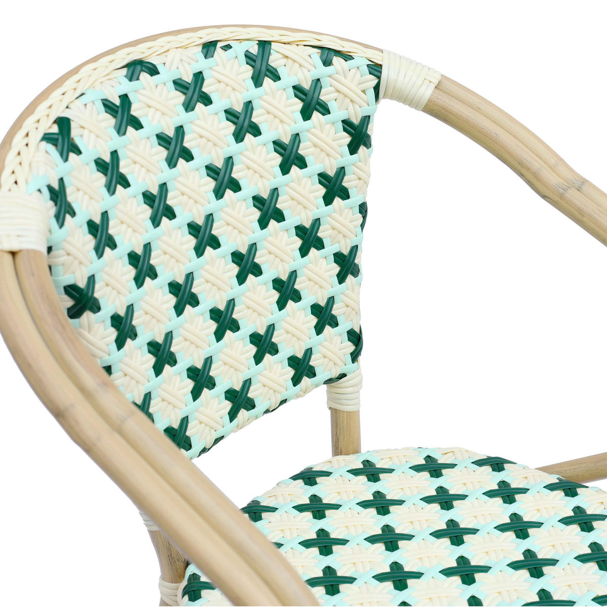 GARTENSTUHL, Grün - Grün, Holz (60/82/57cm) - Oviala