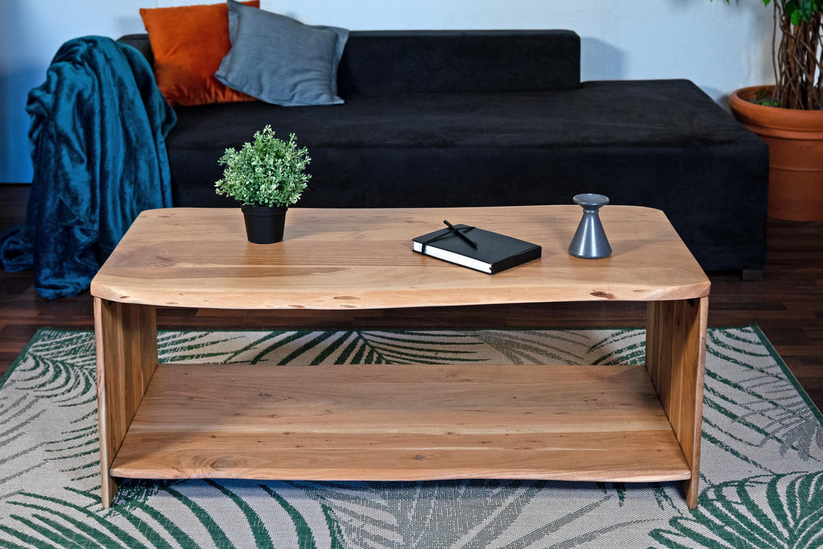 COUCHTISCH ADA - Beige/Naturfarben, Akazienholz/Holz (55/115/45cm) - SAM