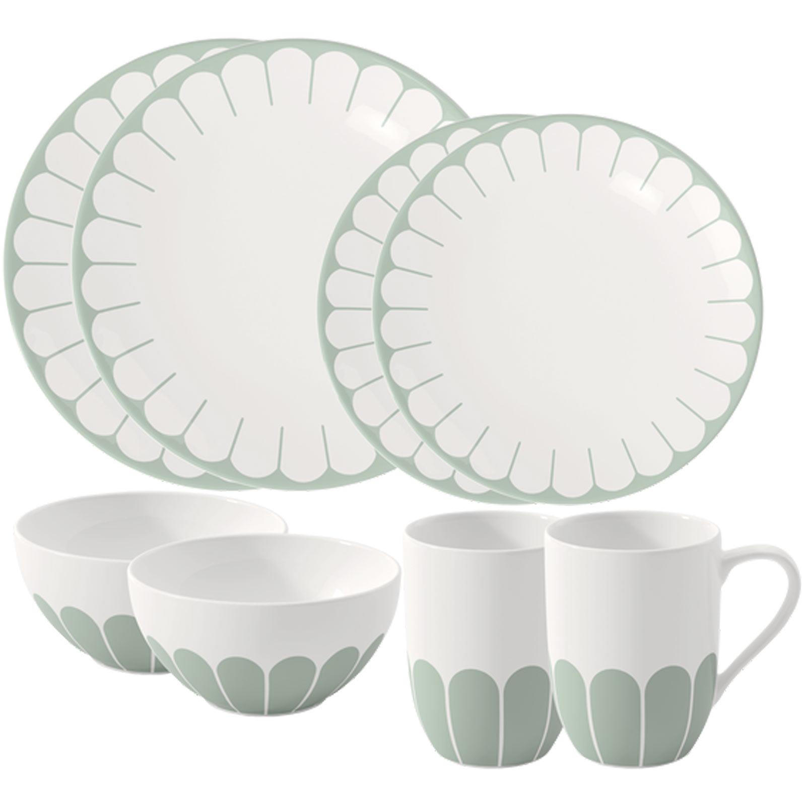 STARTER-SET Fleur Couleur Vert 8er Set - Grün, Keramik (2/2/2cm) - Villeroy & Boch