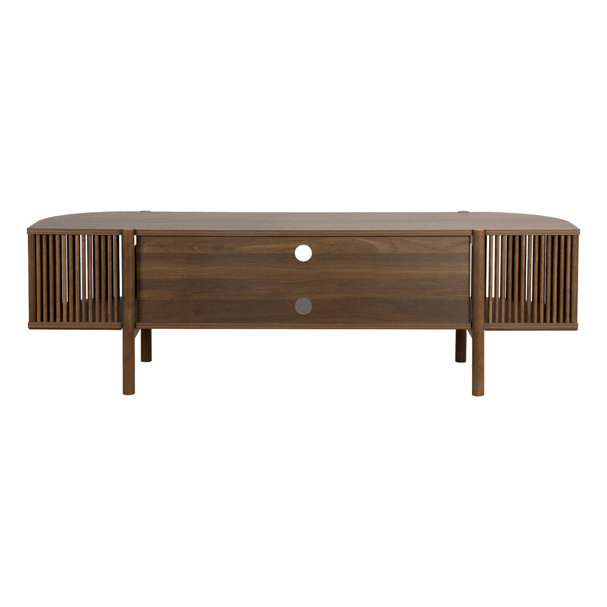 TV-SCHRANK 160 cm, dunkles Holz - Braun, Holz/Holzwerkstoff (160/50/40cm) - Oviala