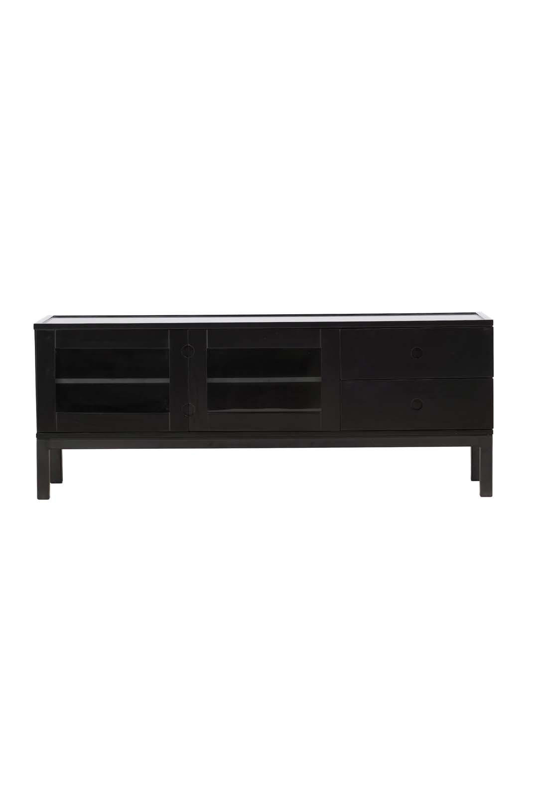 SIDEBOARD Schwarz - Schwarz, Holzwerkstoff (150/57/40cm) - ebuy24