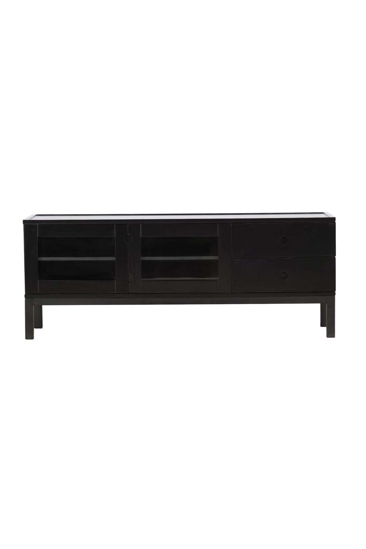 SIDEBOARD Schwarz - Schwarz, Holzwerkstoff (150/57/40cm) - ebuy24