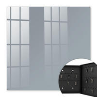 SCHLÜSSELBOX Schwarz 30x30 cm- Türöffnung nach rechts - Grau - Grau, Metall (30/30/5cm) - TULUP